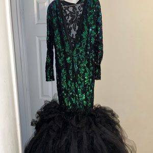 Custom prom iridescent mermaid dress only worn once for two hours.